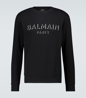 Balmain Cotton sweatshirt with logo