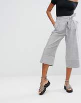 Thumbnail for your product : Monki Wide Leg Pinstripe Pants