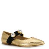 Thumbnail for your product : Polly Plume metallic ballerina shoes