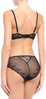 Thumbnail for your product : Wacoal Opulence Embellished Embroidered Stretch-tulle Mid-rise Briefs