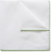 Thumbnail for your product : Anderson & Sheppard Contrast-Tipped Cotton And Linen-Blend Pocket Square