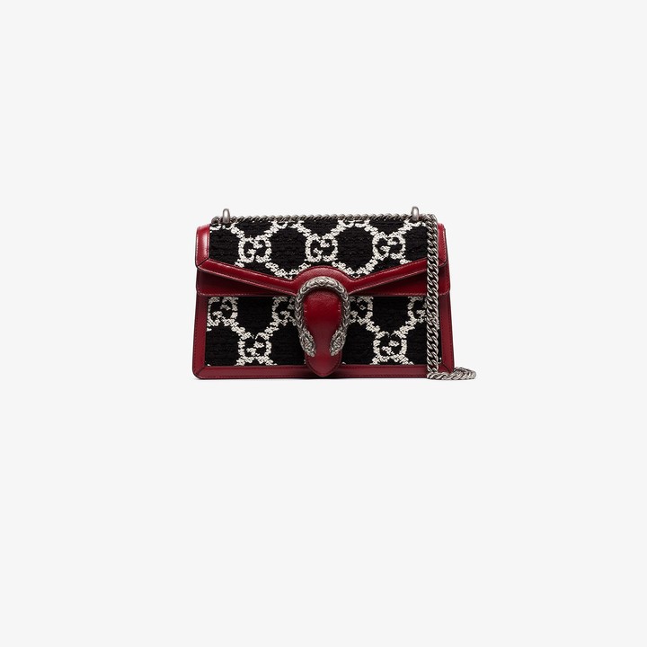 Gucci red Dionysus GG tweed small shoulder bag ShopStyle Clothes and