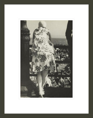 1000Museums Coney Island Boardwalk by Walker Evans -Framed Giclee Print