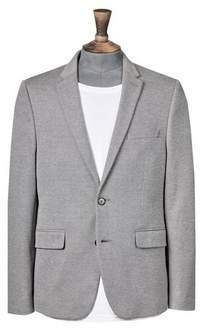 Burton Mens Grey Pique Jersey Blazer