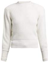 Thumbnail for your product : Fendi Embroidered Cuff Cashmere Sweater - Womens - White