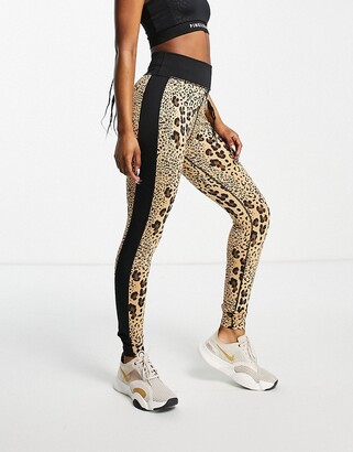 Pink Soda Sport leggings in leopard print - ShopStyle