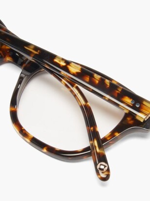 Garrett Leight Glyndon Square Acetate Glasses - Brown Multi