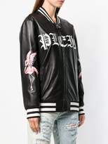 Thumbnail for your product : Philipp Plein embroidered bomber jacket