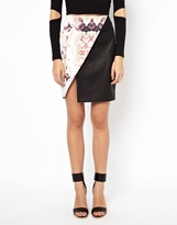 Thumbnail for your product : Finders Keepers Around The World Wrap Skirt in Rose Print