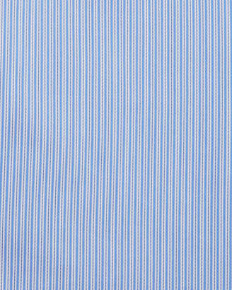 Kiton Men's Needle-Stripe Barrel-Cuff Dress Shirt