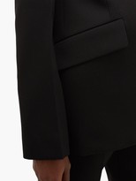 Thumbnail for your product : Jil Sander P.m. Collarless Wool Tuxedo Jacket - Black