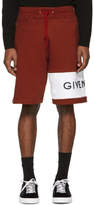 Thumbnail for your product : Givenchy Red and White Logo Shorts