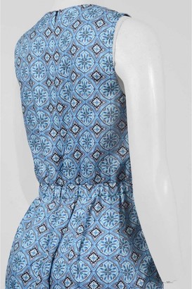 Donna Morgan D5078M Printed Jewel A-line Dress