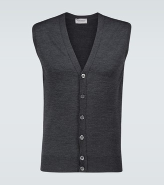 John Smedley Stavely knitted wool vest