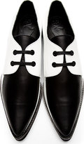 Thumbnail for your product : McQ Black & White Leather Kim Winklepickers