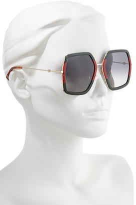 Gucci 56mm Sunglasses