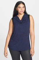 Thumbnail for your product : Sejour Cowl Neck Shell (Plus Size)