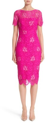Lela Rose Women's Floral Lace Sheath Dress