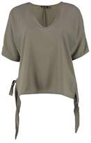 Thumbnail for your product : boohoo Mia Tie Side Woven Top