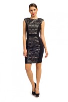 Thumbnail for your product : Paper Dolls Black Lazer Cut PU Panel Sleeveless Bodycon Dress
