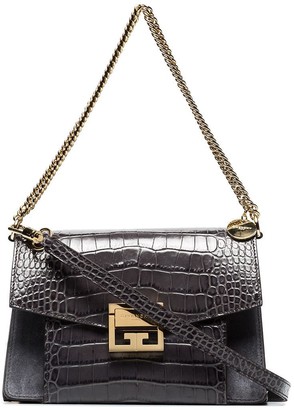 Givenchy GV3 crocodile-effect shoulder bag