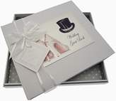 White Cotton Cards 60th Birthday Guest Book Glitter Ball and Shoes