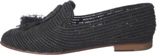 Artemis Design Co. Raffia Tassel Accents Loafers