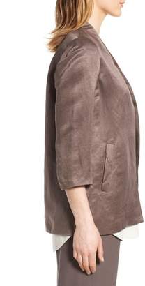 Eileen Fisher Organic Linen & Silk Jacket