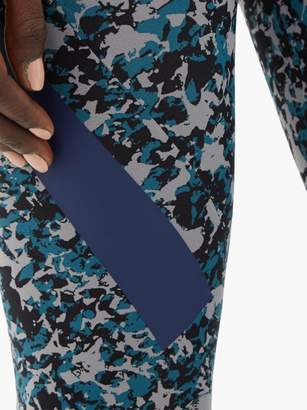 adidas by Stella McCartney Alphaskin 360 Camo-print Leggings - Womens - Grey