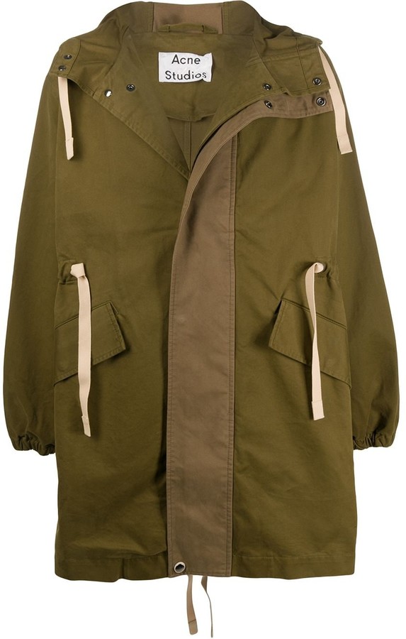 oversized fishtail parka