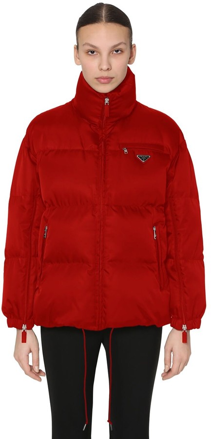 prada down coat womens