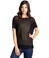 Thumbnail for your product : Elie Tahari black sheer knit 'Mary' tunic