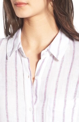 Rails Women's Charli Stripe Linen Blend Shirt