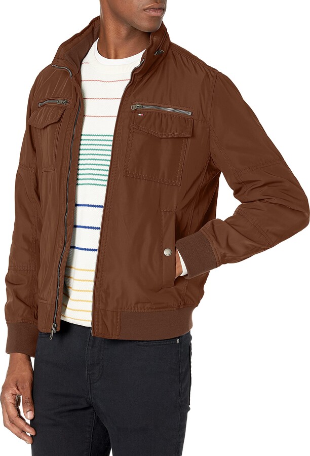 Tommy Hilfiger Men's Water Resistant Performance Bomber Jacket (Standard  and Big & Tall) - ShopStyle