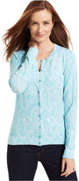 Thumbnail for your product : Charter Club Mint Paisley Cardigan