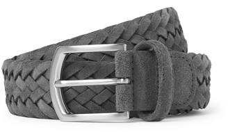 Andersons 3.5cm Grey Woven Suede Belt