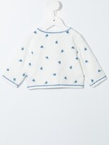 Thumbnail for your product : Stella McCartney Kids Gauze embroidered cotton jacket