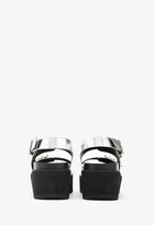 Thumbnail for your product : Forever 21 Buckled Flatform Sandals