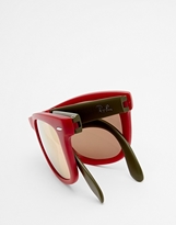 Thumbnail for your product : Ray-Ban Wayfarer Foldable Sunglasses 0RB4105