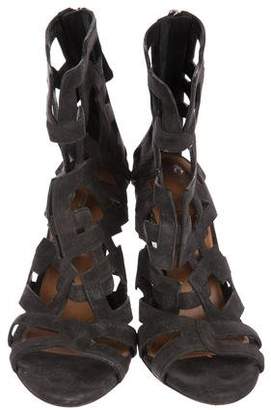Maiyet Suede Caged Sandals