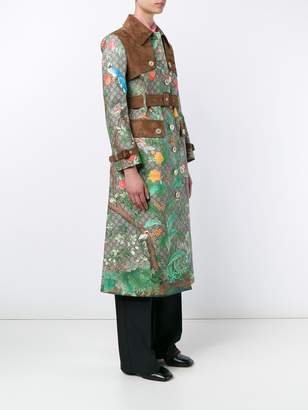 Gucci Tian print 'GG Supreme' coat