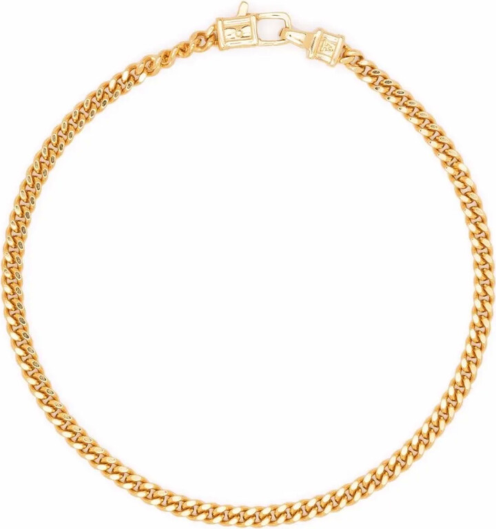 Tom Wood Curb M gold-plated sterling silver bracelet