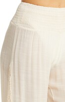 Thumbnail for your product : Elan International Crochet Trim Wide Leg Cover-Up Pants