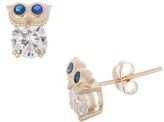Thumbnail for your product : Lord & Taylor Sterling Silver Owl Stud Earrings