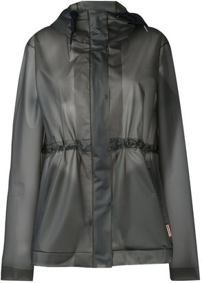 Hunter hooded raincoat - women - Polyurethane - L