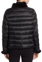 Thumbnail for your product : Max Mara Weekend Rigel Rabbit Fur-Trimmed Puffer Coat