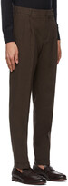Thumbnail for your product : Loro Piana Brown Linen Two Pinces City Trousers