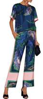 Thumbnail for your product : Emilio Pucci Printed Silk-Satin Twill Wide-Leg Pants