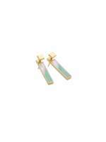 Storm Silica earrings gold