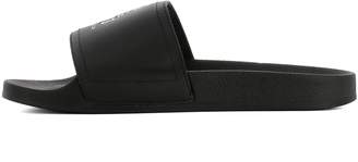 Y-3 Black Leather Sandals